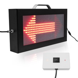 YZ LED Basketball Possession Indicator with Aluminum Frame,Portable Possession Arrow Basketball for Referees,Sports Electronic Equipment with Toggle Switch for Sports