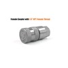 1/4" body size Flat Face Quick Coupler Male Thread 9/16-18