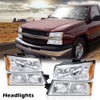 ANDPLAY Headlights Assembly Compatible with 2003 2004 2005 2006 Chevy