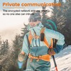 POBOVi Mesh Communicator Walkie Talkie, Group to Communicate Hands-Free While