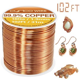 99.9% Pure Copper Wire, 16 Gauge 102  Solid Copper Wire for  Making Crafts, Electroculture Gardening Antenna,  Bendable Soft Wire for - Color: 20Ga, 150 Feet, Size: Copper wire 20 Ga