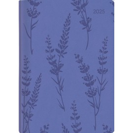 Alpha Edition - Ladytimer Grande Deluxe Lavender 2025 Pocket Calendar, 15 x 21 cm, Calendar with 128 Pages, Notes Options After Each Day, Overviews and International Calendar