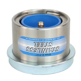 2.717 Trailer Bearing Buddies Stainless Steel with Rubber Cover Bras for 8 Lug Trailer Hubs - Set of 2