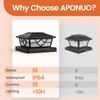 APONUO Solar Post Cap Lights, Warm White & Cool White,