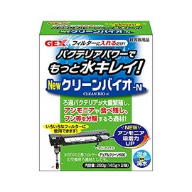 GEX Clean Bio-N Filtration Bacteria Propagation, Decomposes Ammonia, Uneaten Food, and Droppings 140g x 2 Pieces