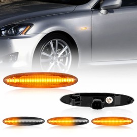 POPMOTORZ LED Toyota Mark X Side Marker Side Turn Signal Markex GRX120 GRX121 GRX125 Genuine Replacement Set of 2