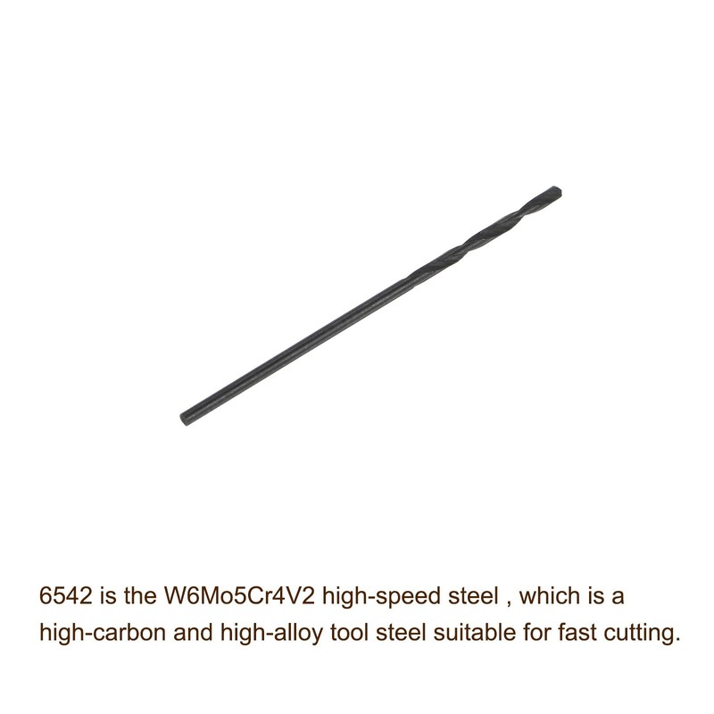 sourcing map 6542 High Speed Steel Straight Shank Twist Jobber