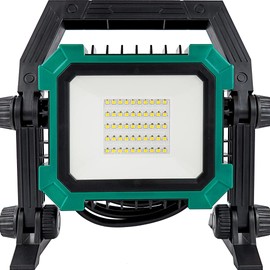 Pinegreen Lighting LED Work Light, 3200LM LED Portable Flood Lights, 24W Energy Efficient (200W Equivalent) 5000K Daylight, Durable Adjustable Working Lights for Workshop Garage, Construction Job Site