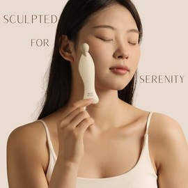 4-in-1 Gua Sha Tool for Face – Facial Sculpting Tool, Jawline & Neck Massager for Lymphatic Drainage, Face Massage Tool with Travel Pouch