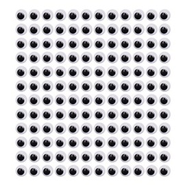 DECORA 1000pcs 7mm Wiggle Googly Eyes with Self-adhesive for Scrapbooking DIY Crafts Toy Accessories