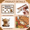 Mooliwe Highland Cow Bulletin Board Decorations Set, Classroom Bulletin Board