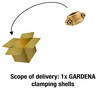 Gardena Clamping shells: brass hose clamp for attaching suction or