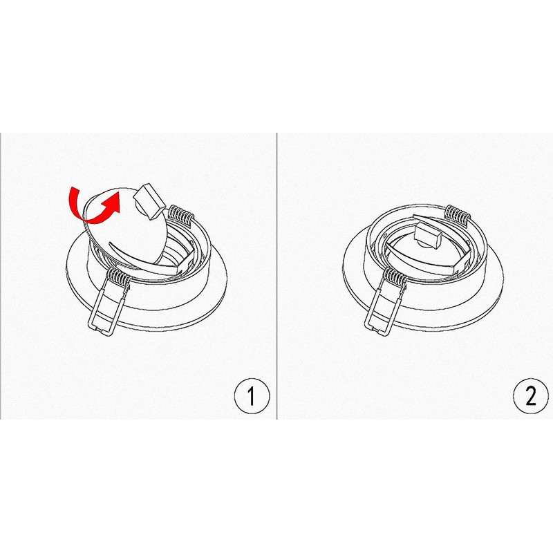 Downlight/ mounting frame/ recessed ceiling frame /mounting ring aluminum GU10