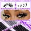 Lash Clusters with Spikes 60D-100D Volume Eyelash Clusters Spiky Individual