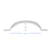 LIZAVO V171 6-1/2" Gate Handle, Screen Door Handle in White-