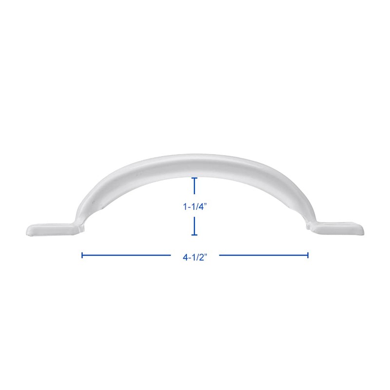 LIZAVO V171 6-1/2" Gate Handle, Screen Door Handle in White-