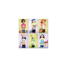 McCall's Patterns M6451 18" (46cm) Doll Clothes, Bag, Towel and Cat, One Size Only