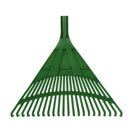 Superio Adult Rake Replacement Head, Durable Plastic Head to Sweep Leaves in Lawn and Tidying Up The Garden, Green