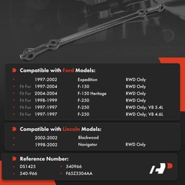 A-Premium Center Steering Drag Link, Compatible with Ford F-150 F150 1997-2004, F-150 Heritage 2004, F-250 F250 1997-1999, Expedition 1997-2002 & Lincoln Navigator 1998-2002, Blackwood 2002