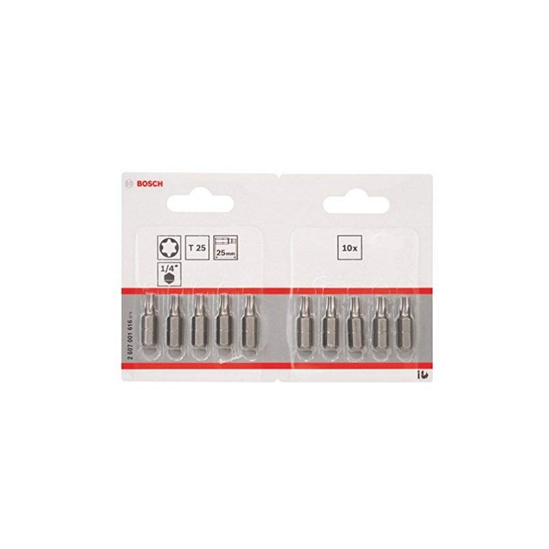 Bosch Professional 2607001616 Screwdriver bit Extra Hard, T25