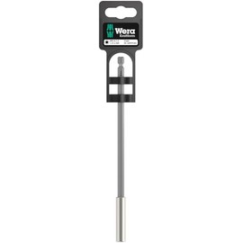 WERA 160979 Bit Holder with Magnet, Compatible with 1/4 Hexagonal Inserted Bit Holder, Total Length 7.9 inches (200 mm)