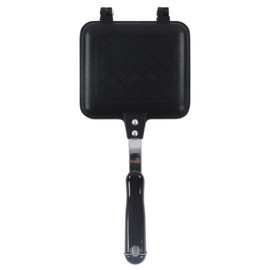 Sandwich Pan Breakfast Double Sided Frying Pan Flat Bottom Nonstick Sandwich Panini Maker Pan Pattern Grid