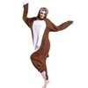 DOITNOW Sloth Pajamas Unisex Adult Jumpsuit Animal Cosplay Costumes (L,