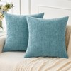 MIULEE Pack of 2 Smoke Blue Throw Pillow Covers 20x20