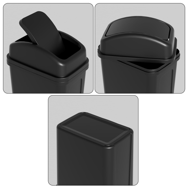 Zopnny 7 L Small Rubbish Bin, Trash Bin for Bathroom