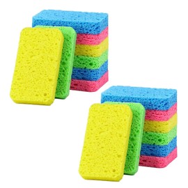 24 - Pack Non-Scratch Scrub Sponges - Sponges for Dishes and Washing Dishes, Cleaning Sponges for Kitchen Home and More（Mixted）