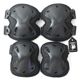 SHENKEL Hatch, XTAK Type, Elbow Pad, Double Pad Set, Black, Kneepad, Elbow Protector, One Size Fits Most, Pad-002bk