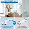 HEINSY 19inch Upgrade Suction Shower Grab Bar, Portable Shower Handle