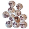 KnitForLess Wooden Teddy Bear Buttons, 15mm, 2 Hole, Baby Craft