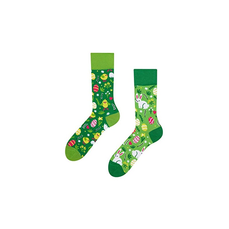 Good Mood Unisex Socks Easter Bunny UK3-5/EU35-38/US4-6, Green, s