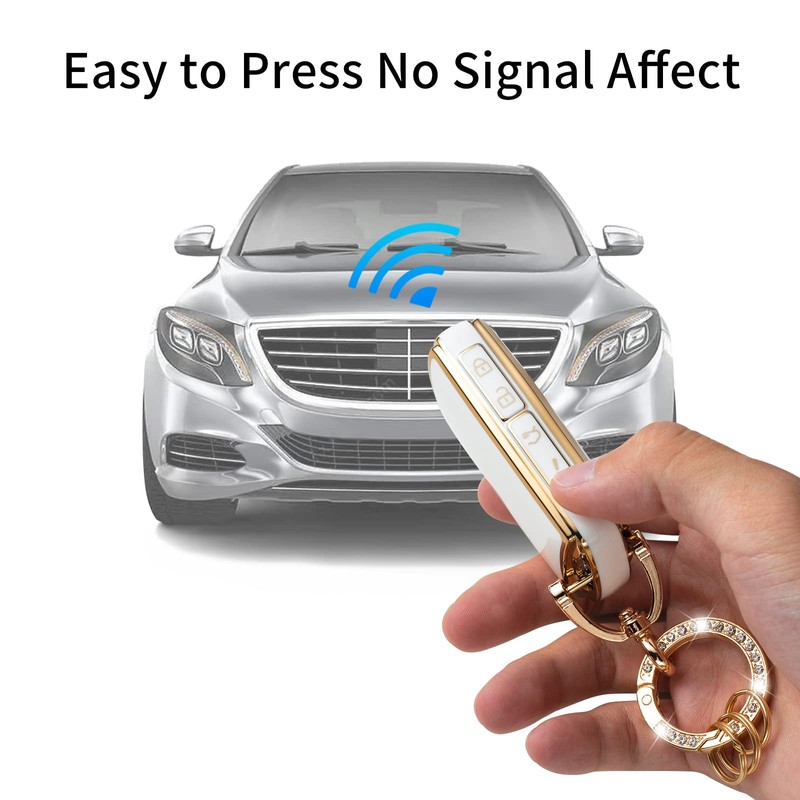 Gematay for Mazda Key Fob Cover with Keychain, Key Shell