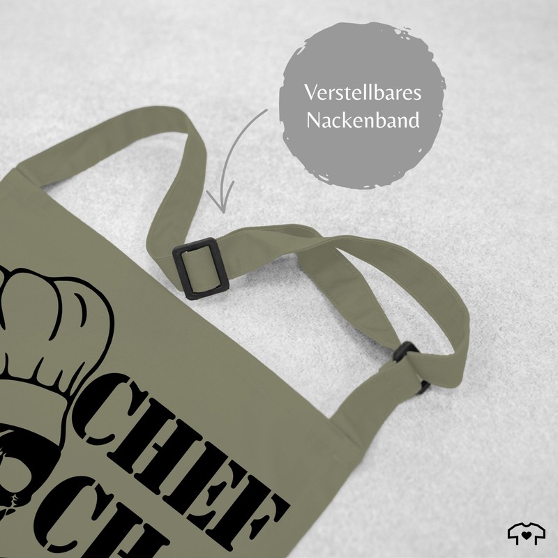 Geschenk mit Namen personalisiert by Shirtracer - Apron - Chefchef