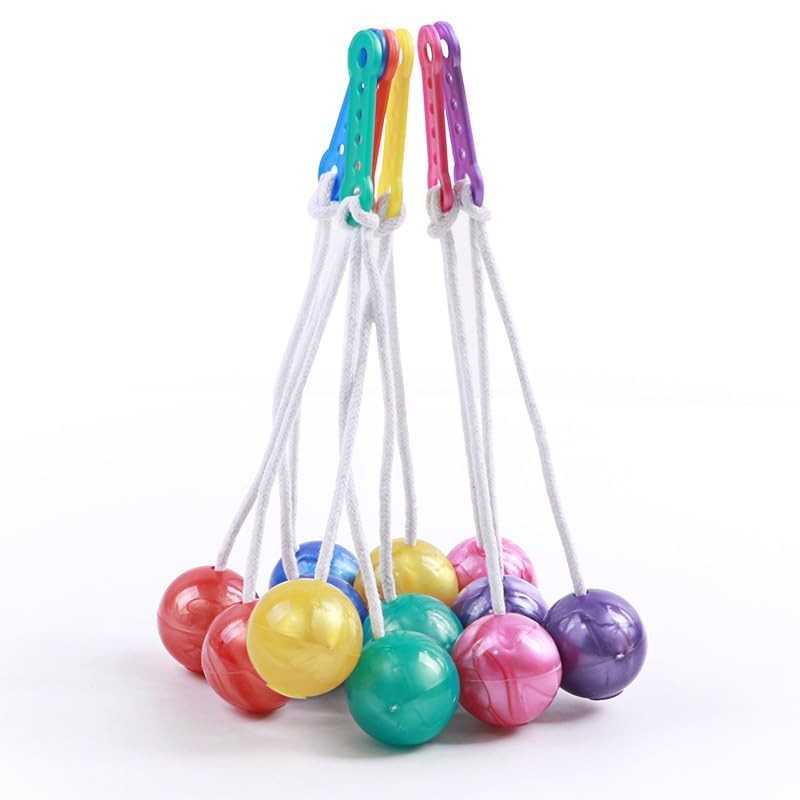 HVZUM 3 Pairs Clacker Ball,Ladder Balls, Toss Game Balls, Children's