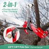 Suchtale 10ft Pole Saw, Manual Tree Pruner Sharp Steel Blade