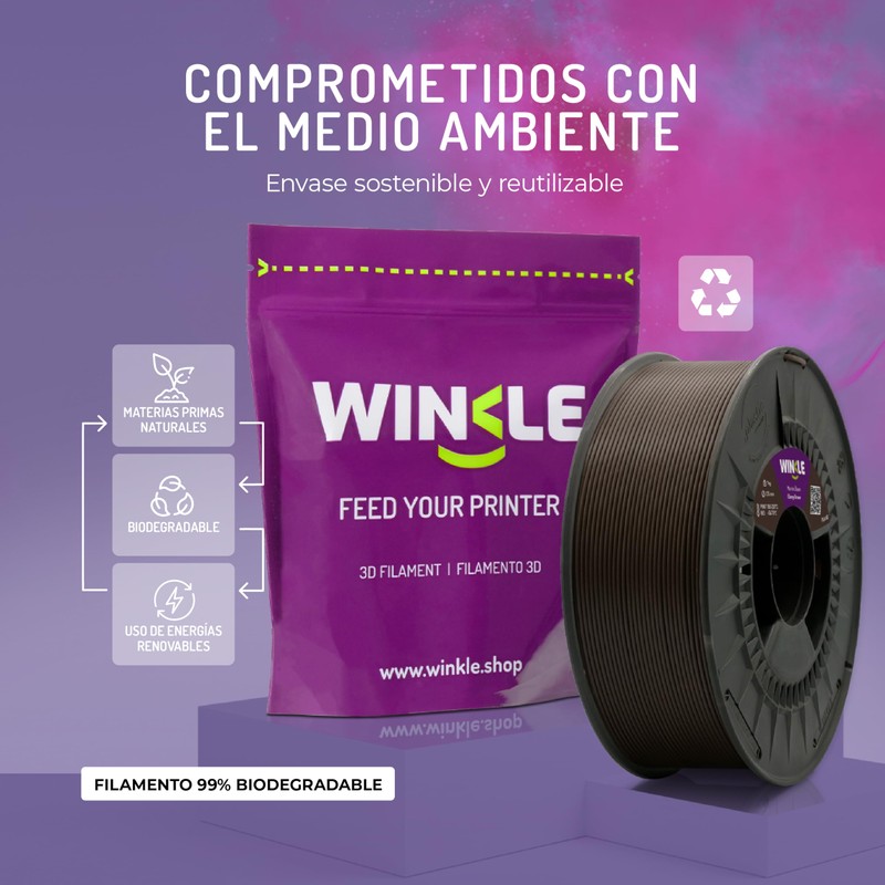 Winkle PLA HD Filament 1.75mm Dark Brown 300g 3D Filament