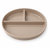 4pcs Round Divided Dinner Plate – Reusable Portion Control Food