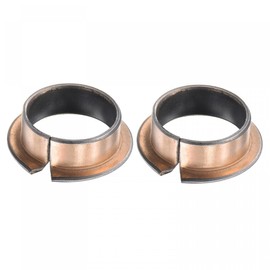 sourcing map Flanged Sleeve Bearings 20mm Bore x 23mm OD x 10mm Length x 29mm Flange Dia x 1.5mm Flange Thickness Wrapped Oilless Bushings 2pcs