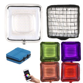 Falcon Eyes APARO Radi-11 Pro Air Inflatable RGB Panel 45W RGBCW 2700K-9999K Flexible LED Panel Light with CCT/RGB/HSI, Support APP Control, with Air Softbox and Foldable Honeycomb Grid