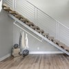 Wonderjune Closet Rail Hanging Closet Rod Ceiling Clothes Rack Any