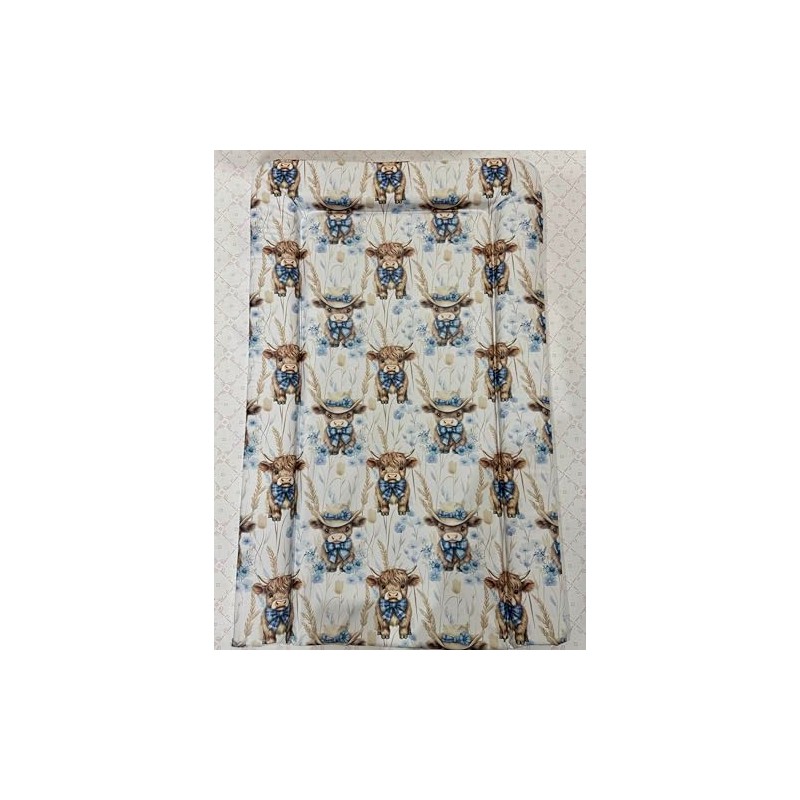 Sunnybabies Highland Cow Themed Nursery Baby Changing Mat Soft Padded