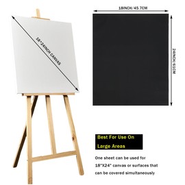 Graphite Transfer Paper 18" x 24", 11 Sheets Black Carbon Transfer Tracing Paper for DIY Woodworking, Paper, Canvas and Other Art Craft Surfaces