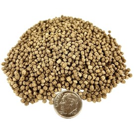 Aquatic Foods Inc. 3mm-1/8 40% Silkworm Pupae Koi & Pond Fish Color Glossing Floating Pellets Also for Medium and Monster Fish, Aquatic Turtles - 20-lbs