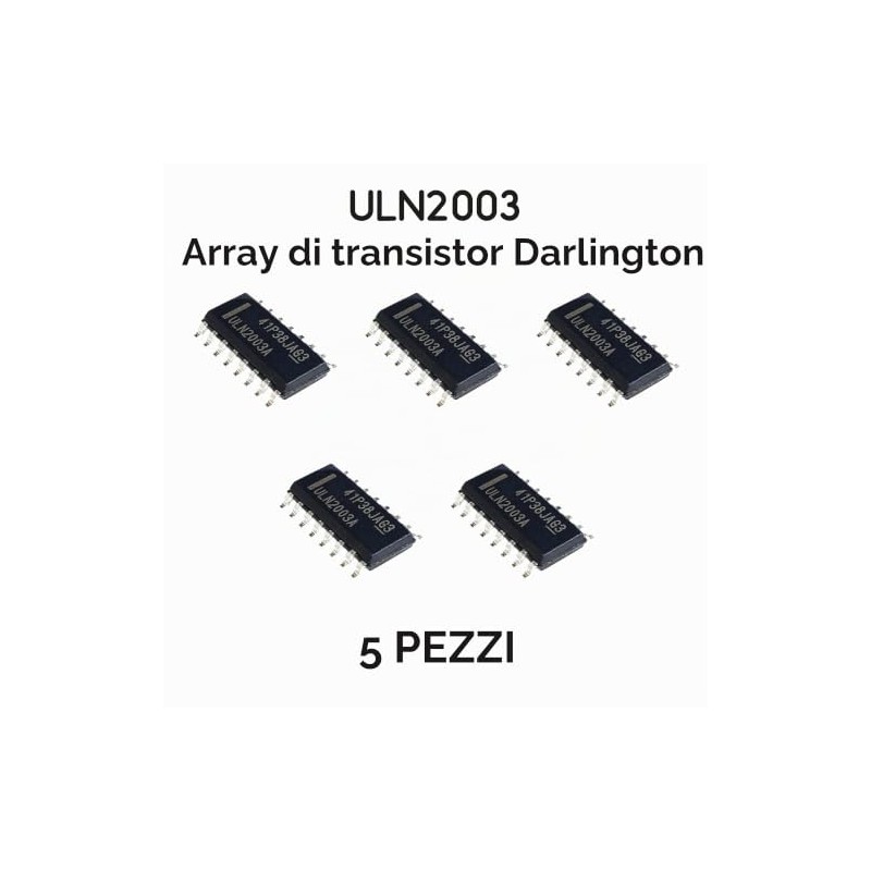 5 PEZZI array di transistor darlington ULN2003 ULN2003A SMD SOIC-16