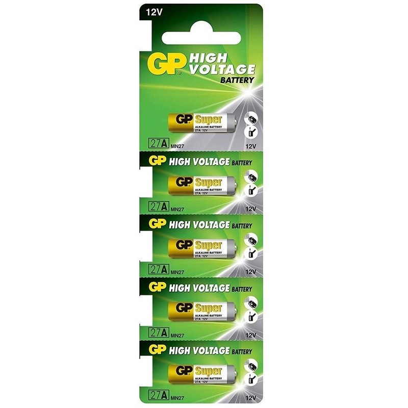 GP 27A Alkaline Battery 12V (Pack of 2)