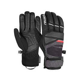 Reusch Men's Storm R-Tex Xt Gloves, Black/Black Melange/Fire Red, 8