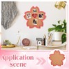 BENECREAT Cherry Blossom Pin Cork Board, 30x30cm Wall Mounted Corkboard